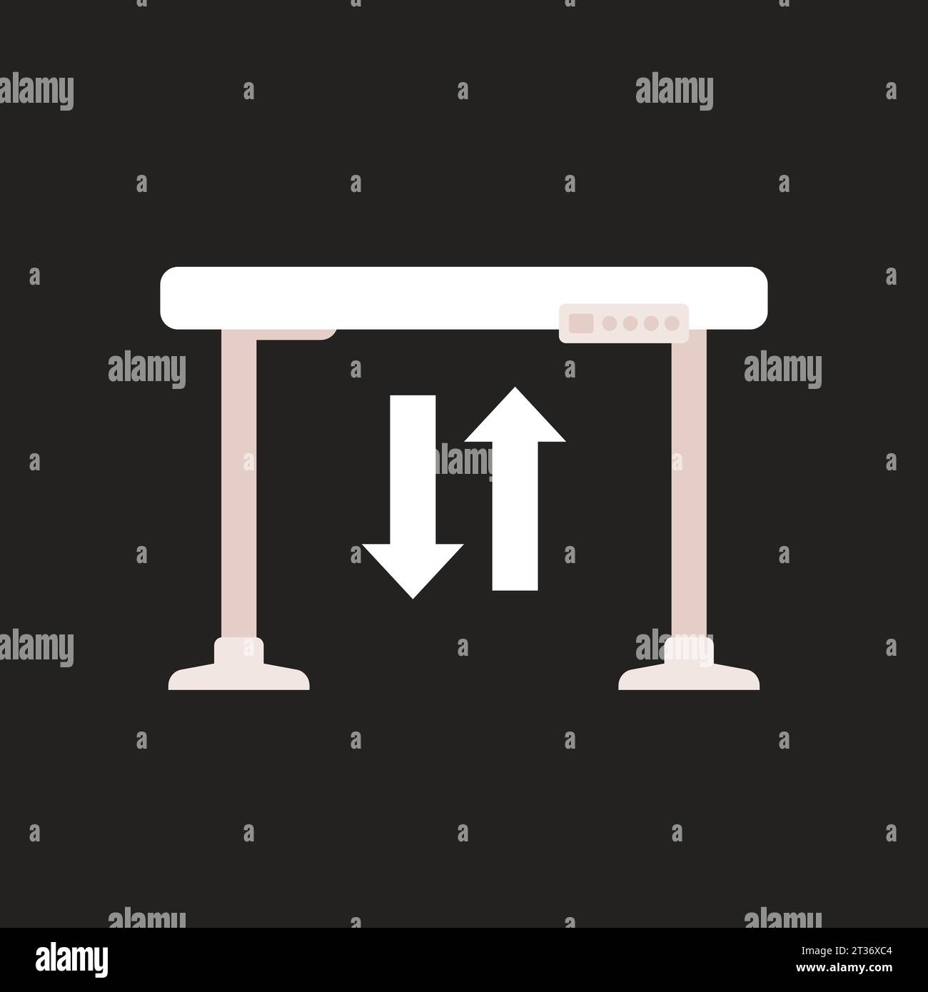 stand-up-desk-icon-on-dark-flat-vector-stock-vector-image-art-alamy