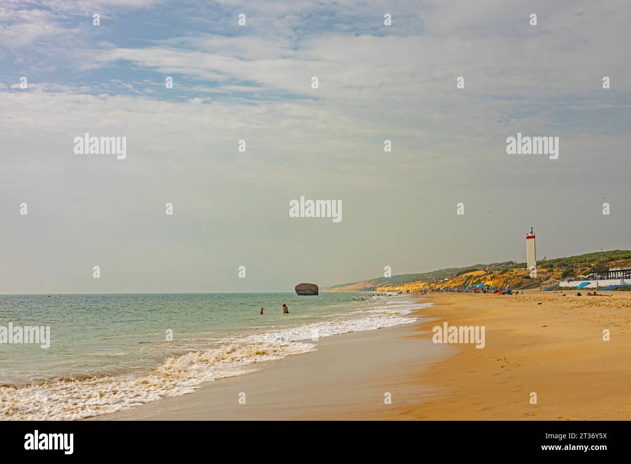 atlantic ocean and beach in Matalascanas Stock Photo