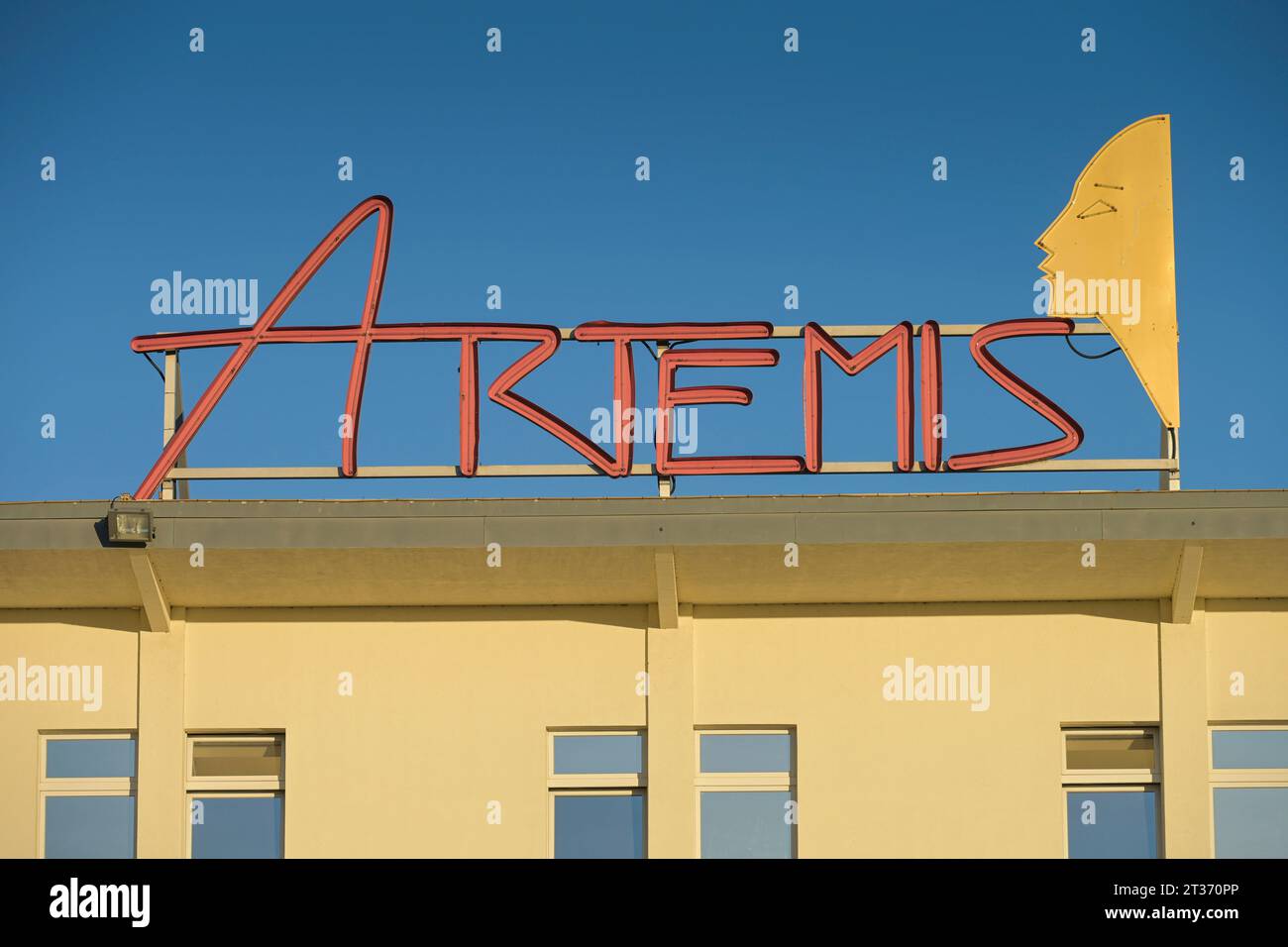 Logo Artemis, Bordell, Halenseestraße, Charlottenburg, Berlin, Deutschland  *** Logo Artemis, brothel, Halenseestraße, Charlottenburg, Berlin, Germany  Credit: ImagoAlamy Live News Stock Photo - Alamy