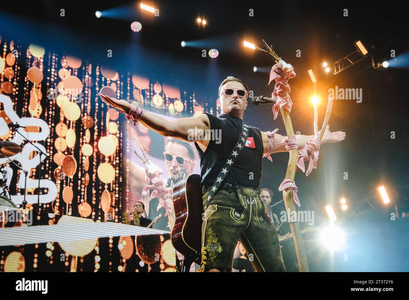 Zürich, Switzerland. 21st, October 2023. The Austrian singer and musician Andreas Gabalier performs a live concert at Hallenstadion in Zürich. (Photo credit: Gonzales Photo - Tilman Jentzsch). Stock Photo