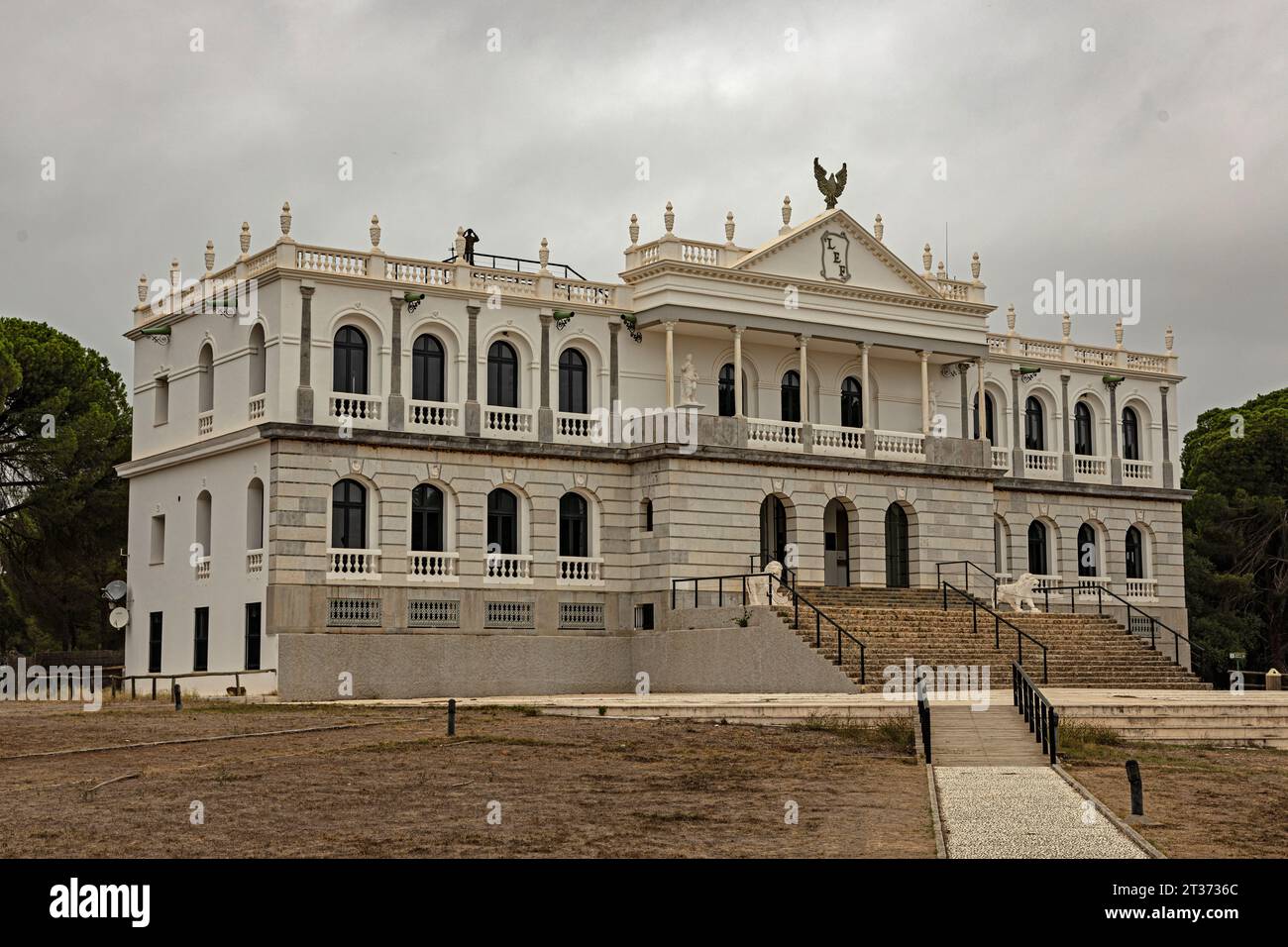 Acebron palace in the Donana national park near El Rocio in Andalusia Stock Photo