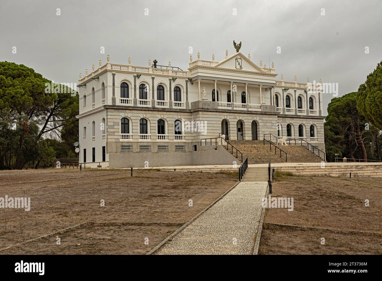 Acebron palace in the Donana national park near El Rocio in Andalusia Stock Photo
