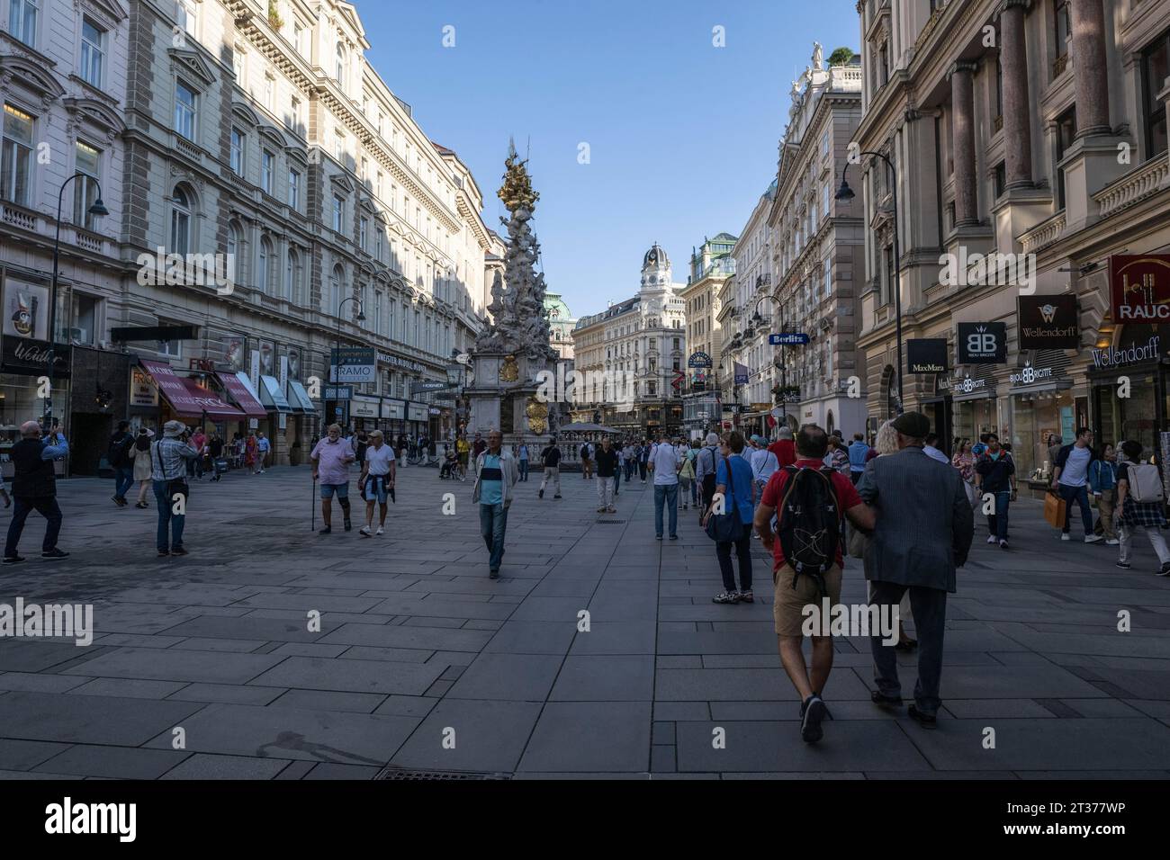 Pedestrian zone, Vienna, Austria Stock Photo Alamy