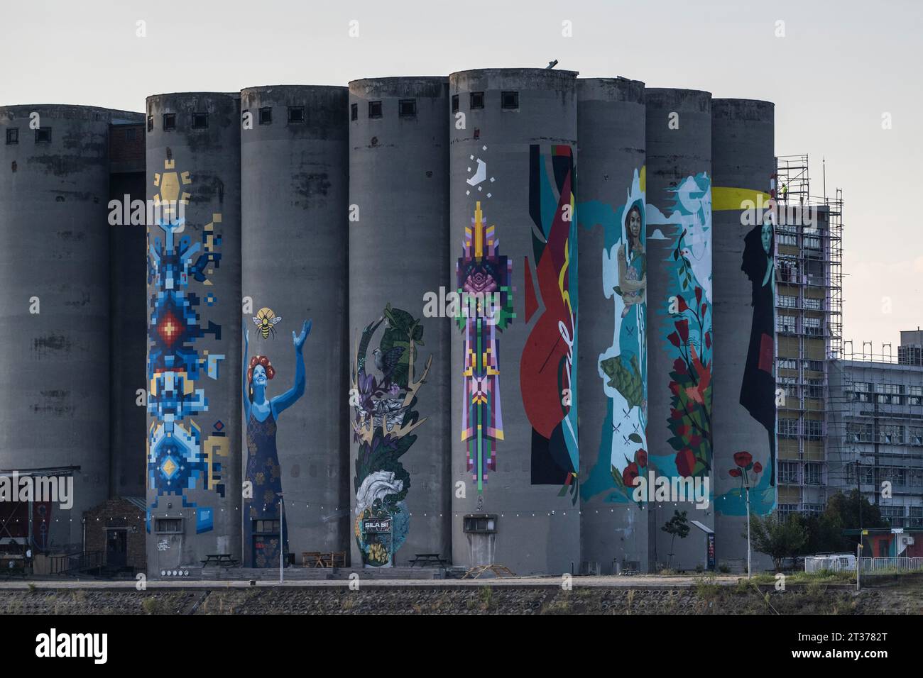 Graffiti on industrial buildings, Stari grad, Serbia Stock Photo - Alamy