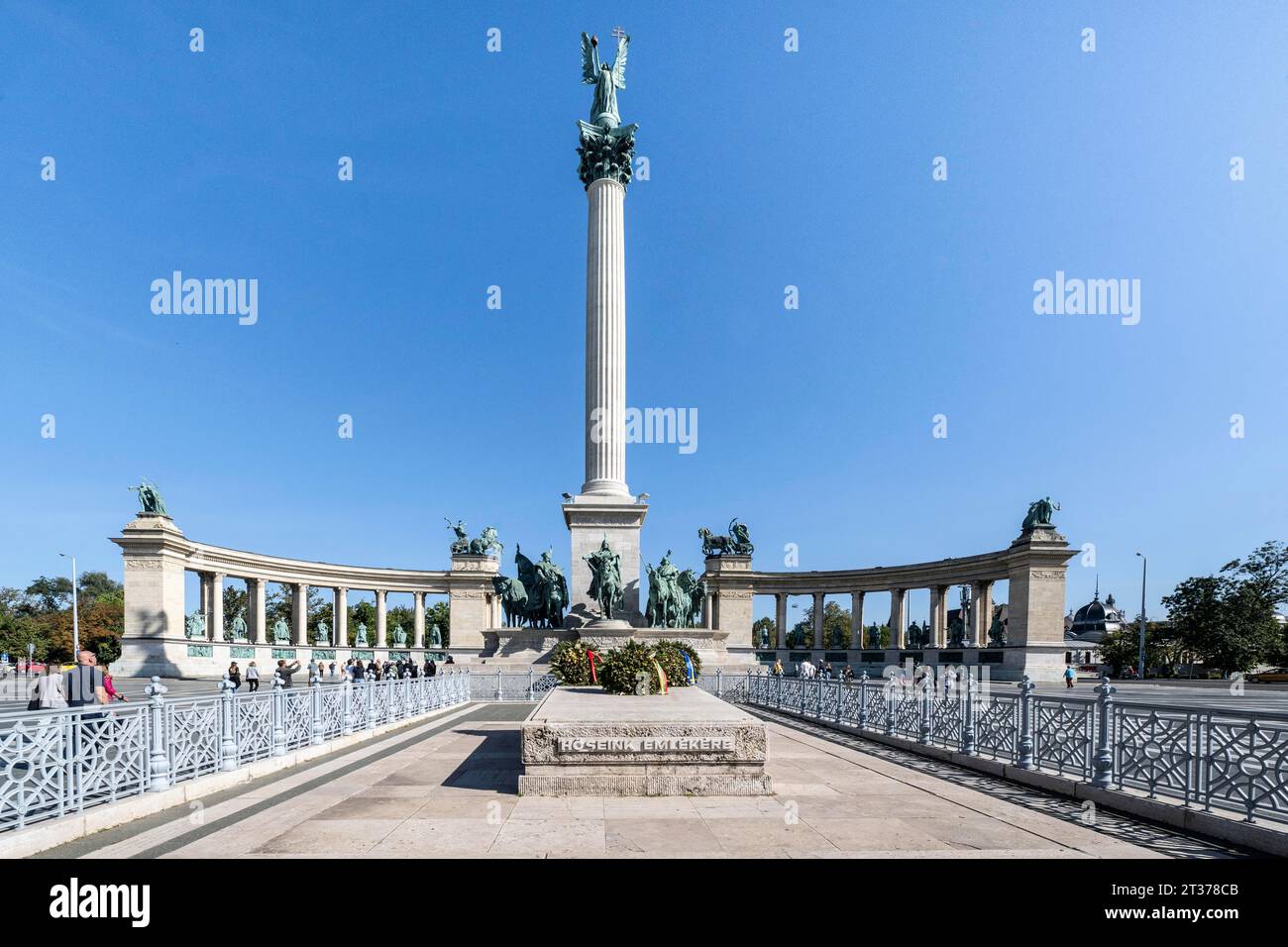 Heroes Square, Budapest, Hungary Stock Photo