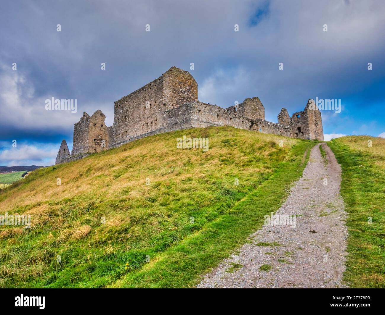 The image is of the ruins of Ruthven Military Barracks. Built in 1721, to police the Highlands