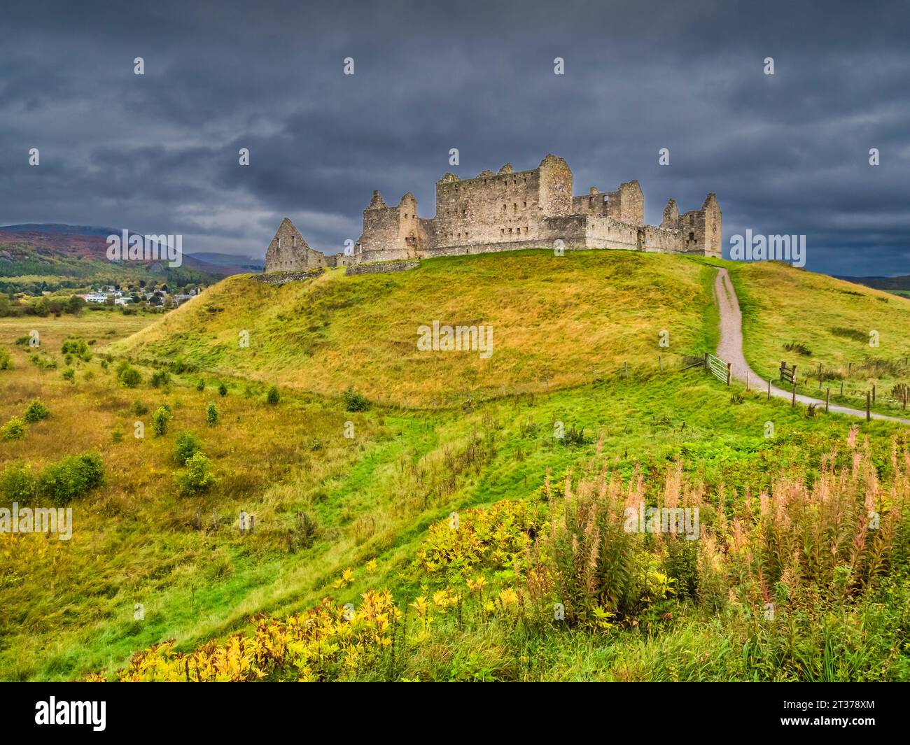 The image is of the ruins of Ruthven Military Barracks. Built in 1721, to police the Highlands