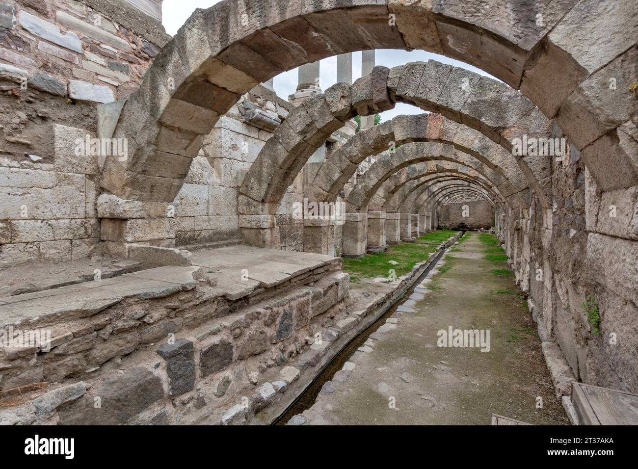 The Agora of Smyrna, Agora of Izmir, Aegean region of Turkey Stock ...