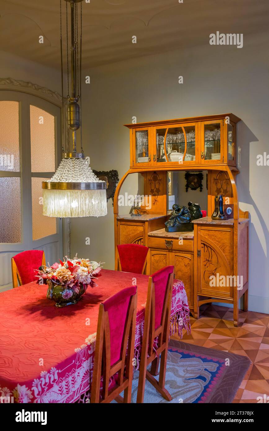 Antique living room, living, history, old building, house, interior, room, furnishing Stock ...