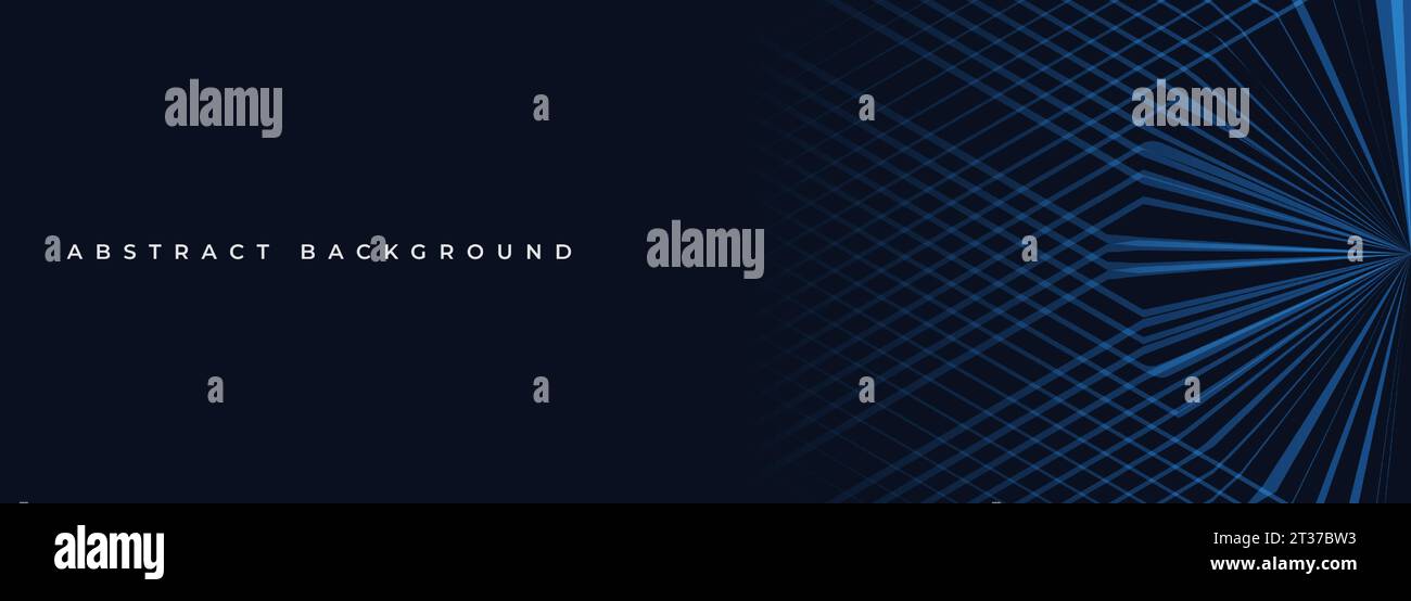 3D dark modern abstract background with blue striped grid effect ...