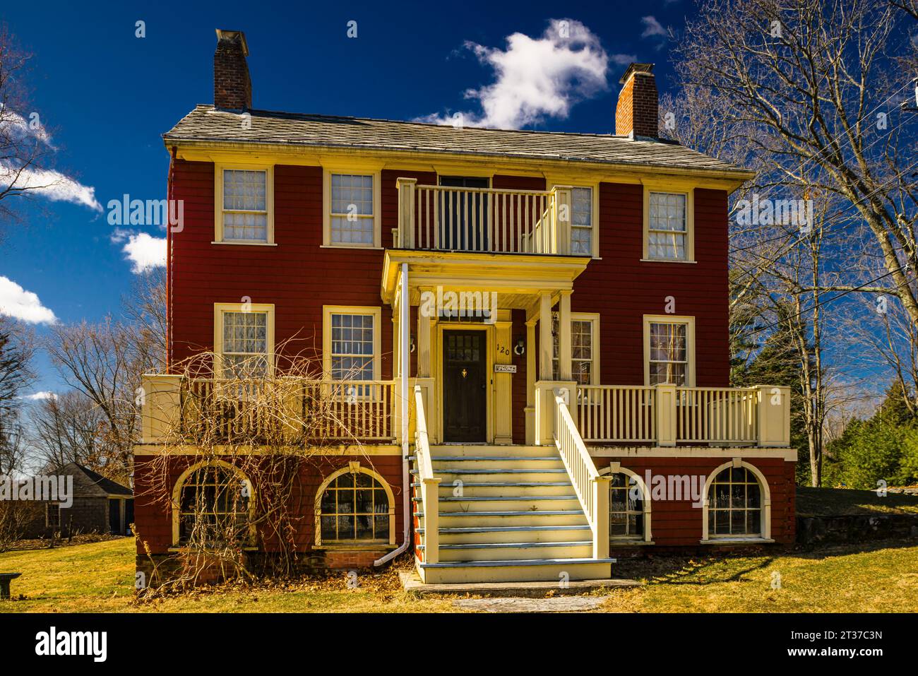 Seth Allen Tavern Union Village Historic District   Woonsocket, Rhode Island, USA Stock Photo