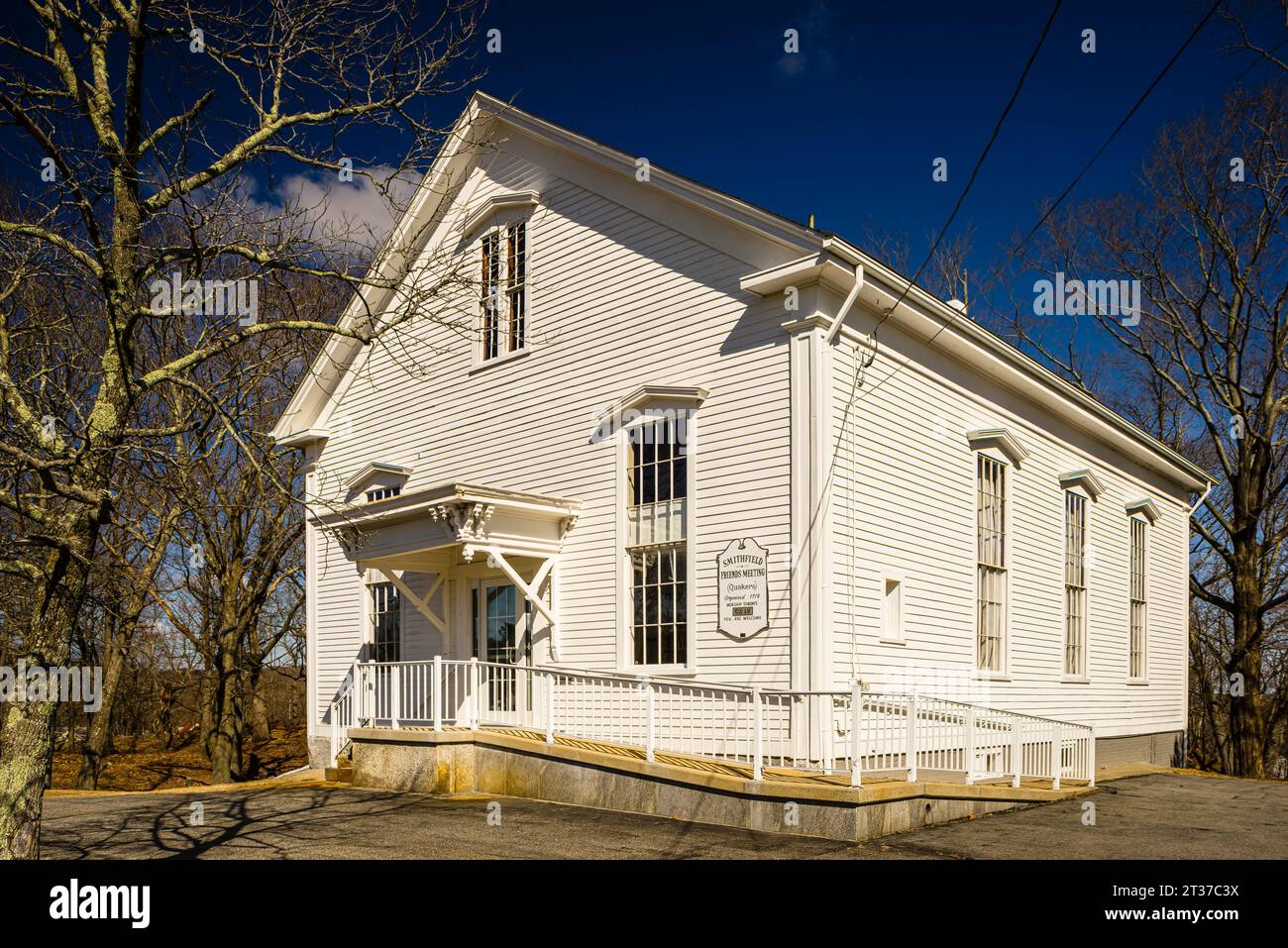 Smithfield Friends Meeting House, Parsonage and Cemetery   Woonsocket, Rhode Island, USA Stock Photo