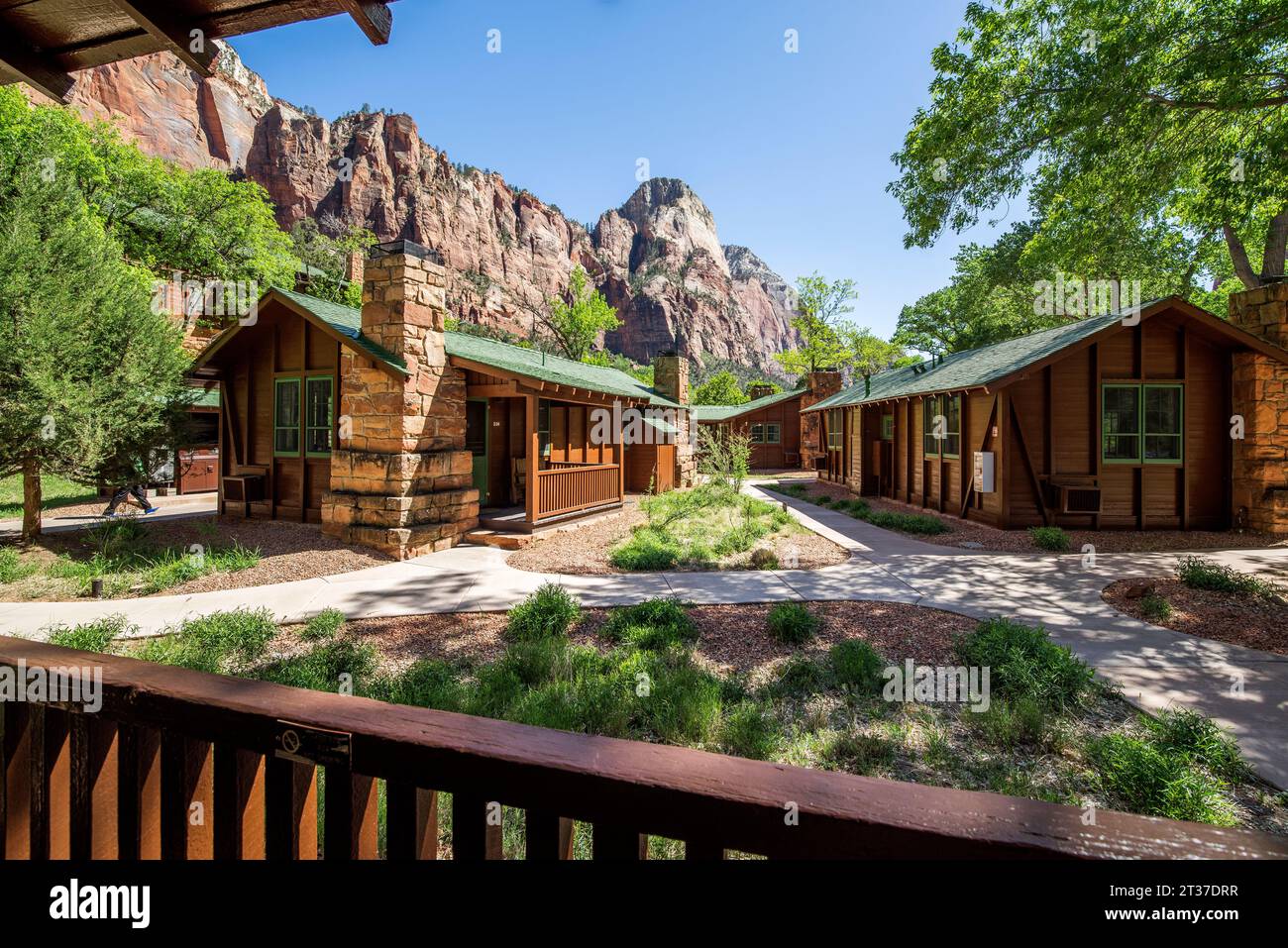 Zion Lodge Cabins, Zion National Park, Utah, USA Stock Photo Alamy
