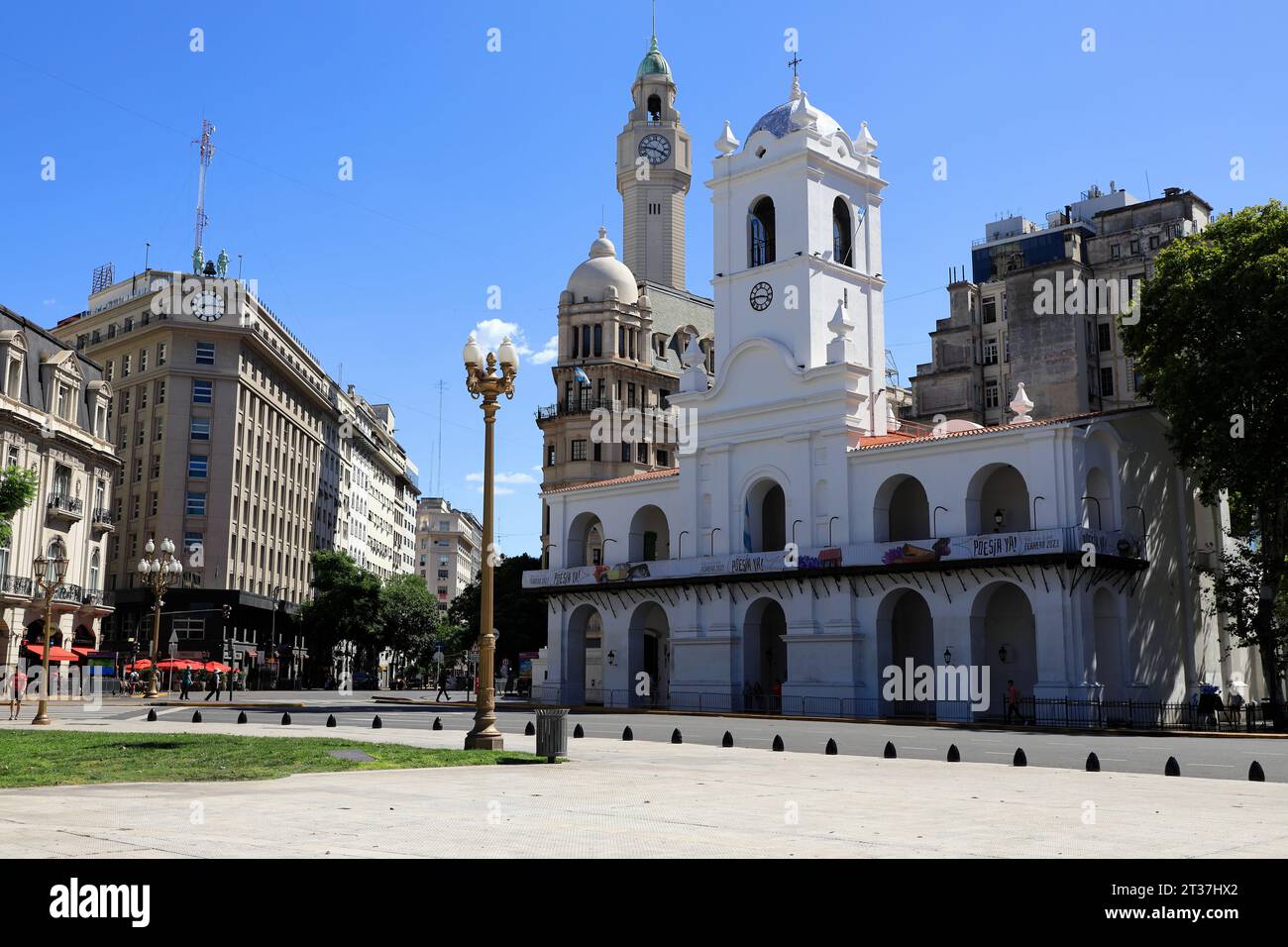 The Cabildo building aka National Museum of the Cabildo the historic town council building in Plaza de Mayo.Buenos Aires.Argentina Stock Photo