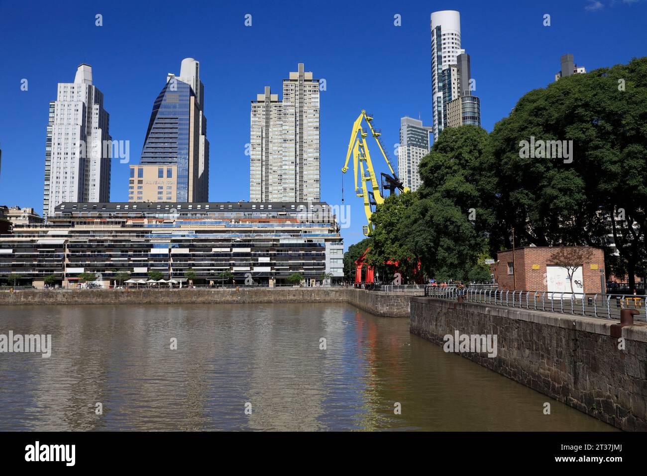 Skyscrapers newly developed luxurious apartments and hotels with old