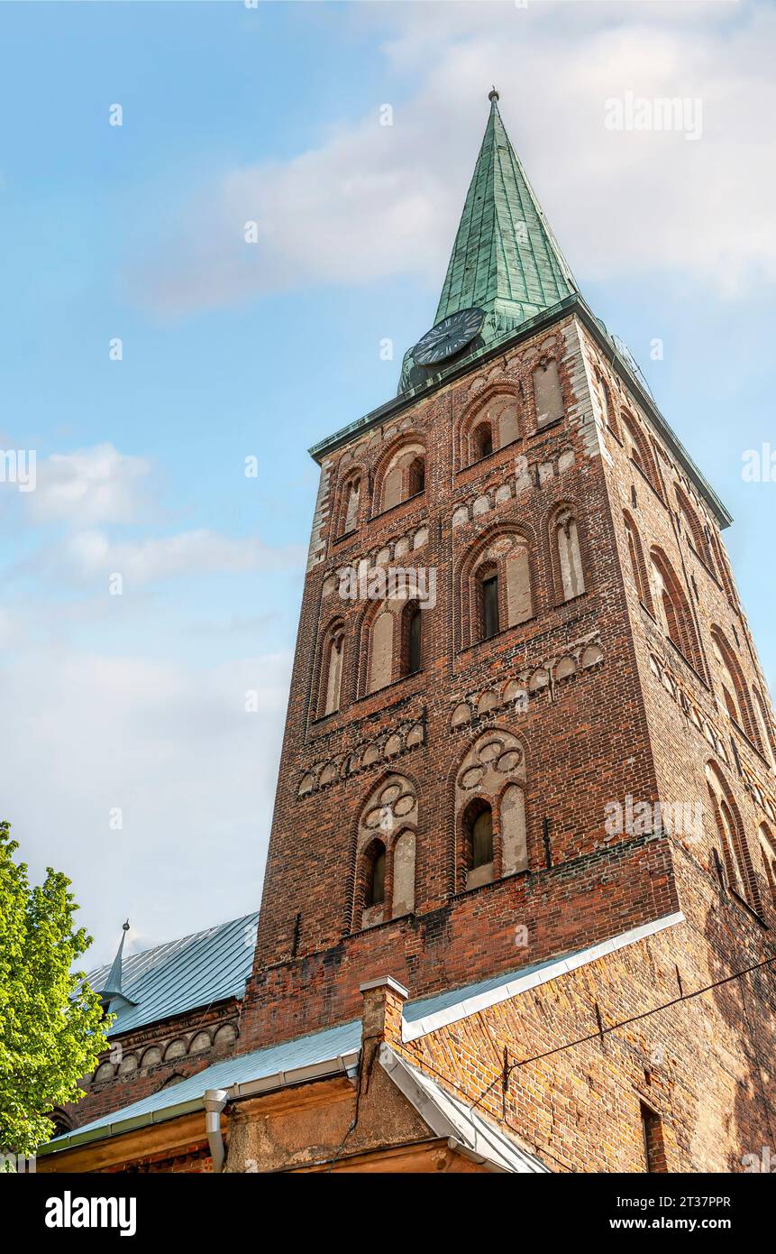 Closeup of St. Jacob’s Catholic Cathedral of Riga, Latvia Stock Photo