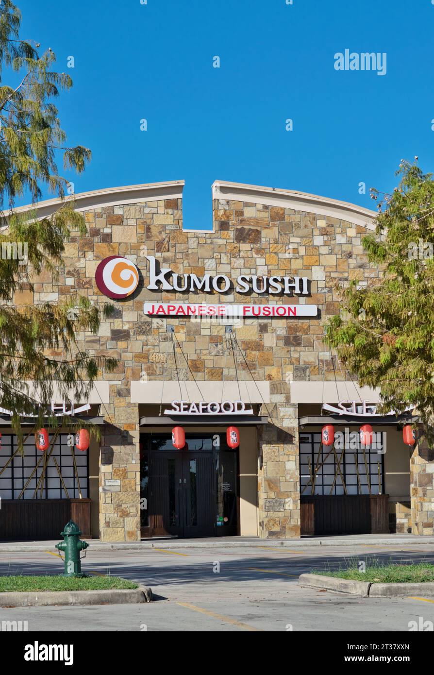 Houston, Texas USA 09242023 Kumo Sushi business storefront exterior