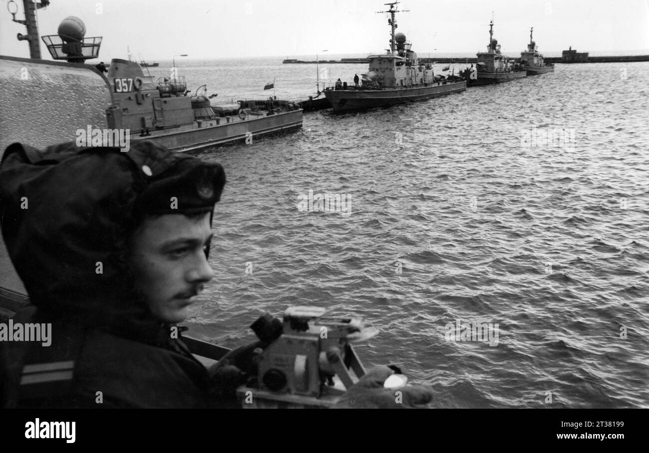 POLISH NAVY Warsaw Pact Stock Photo