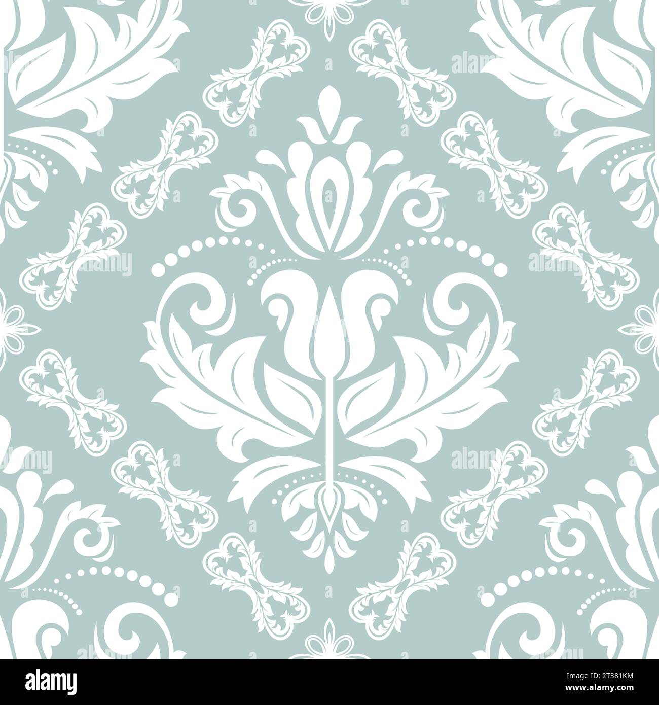 Classic seamless pattern. Damask orient ornament. Classic vintage light ...