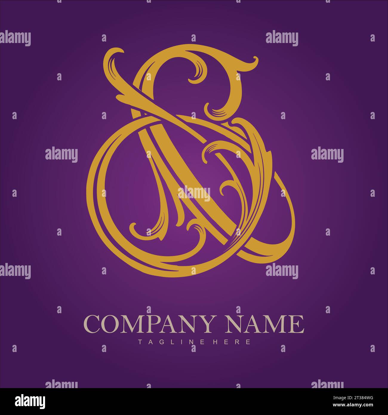 Luxury classic ampersand elegant emblem vector illustrations for your