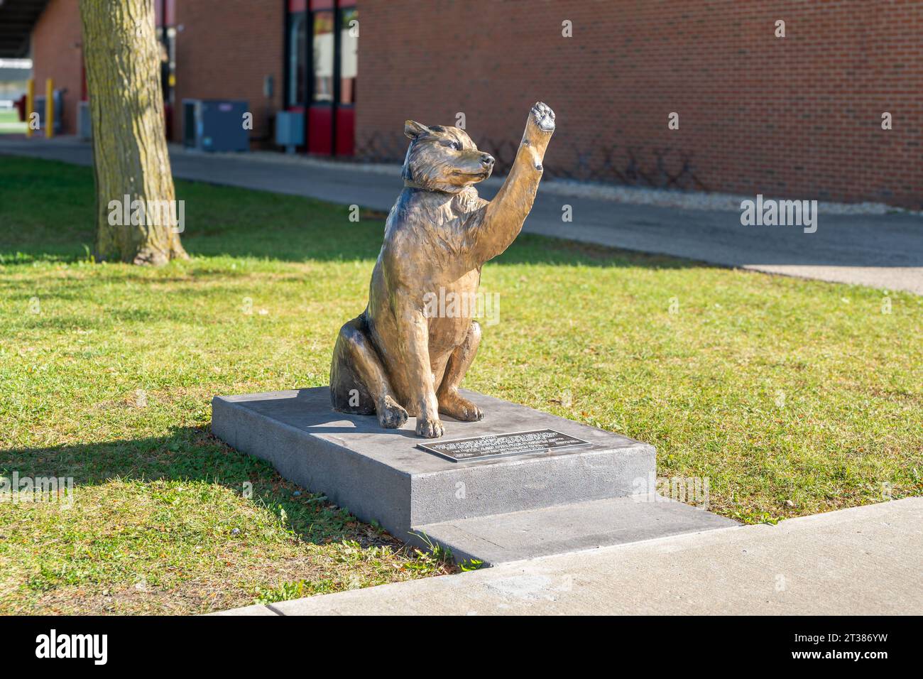 DEKALB, IL, USA - OCTOBER 17, 2023: Diesel Mascot on the campus of ...