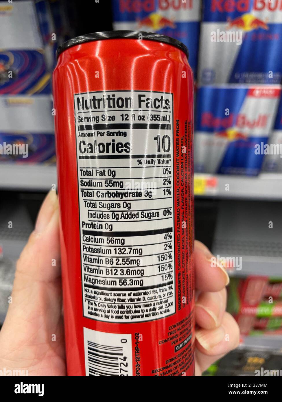Grovetown, Ga USA 08 06 23 Walmart grocery store Prime energy drink