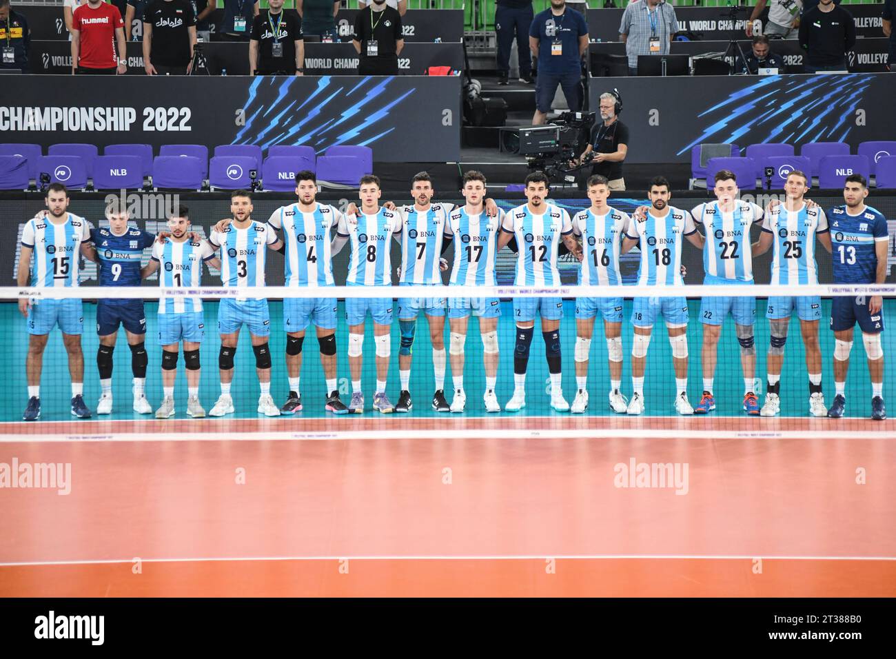 Argentina National Volleyball Team. Volleyball World Championship 2022. Stock Photo