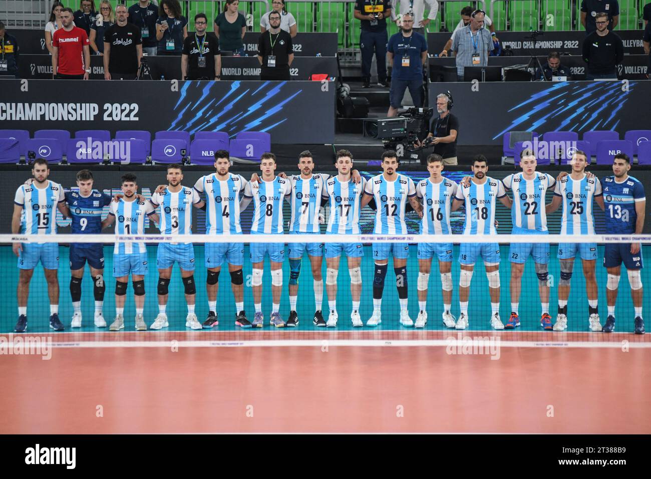 Argentina National Volleyball Team. Volleyball World Championship 2022. Stock Photo
