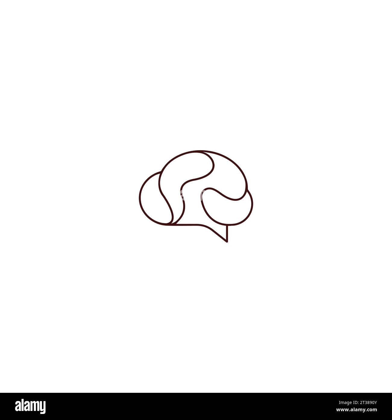 Brain logo design with tech connect design Stock Vector Image & Art - Alamy
