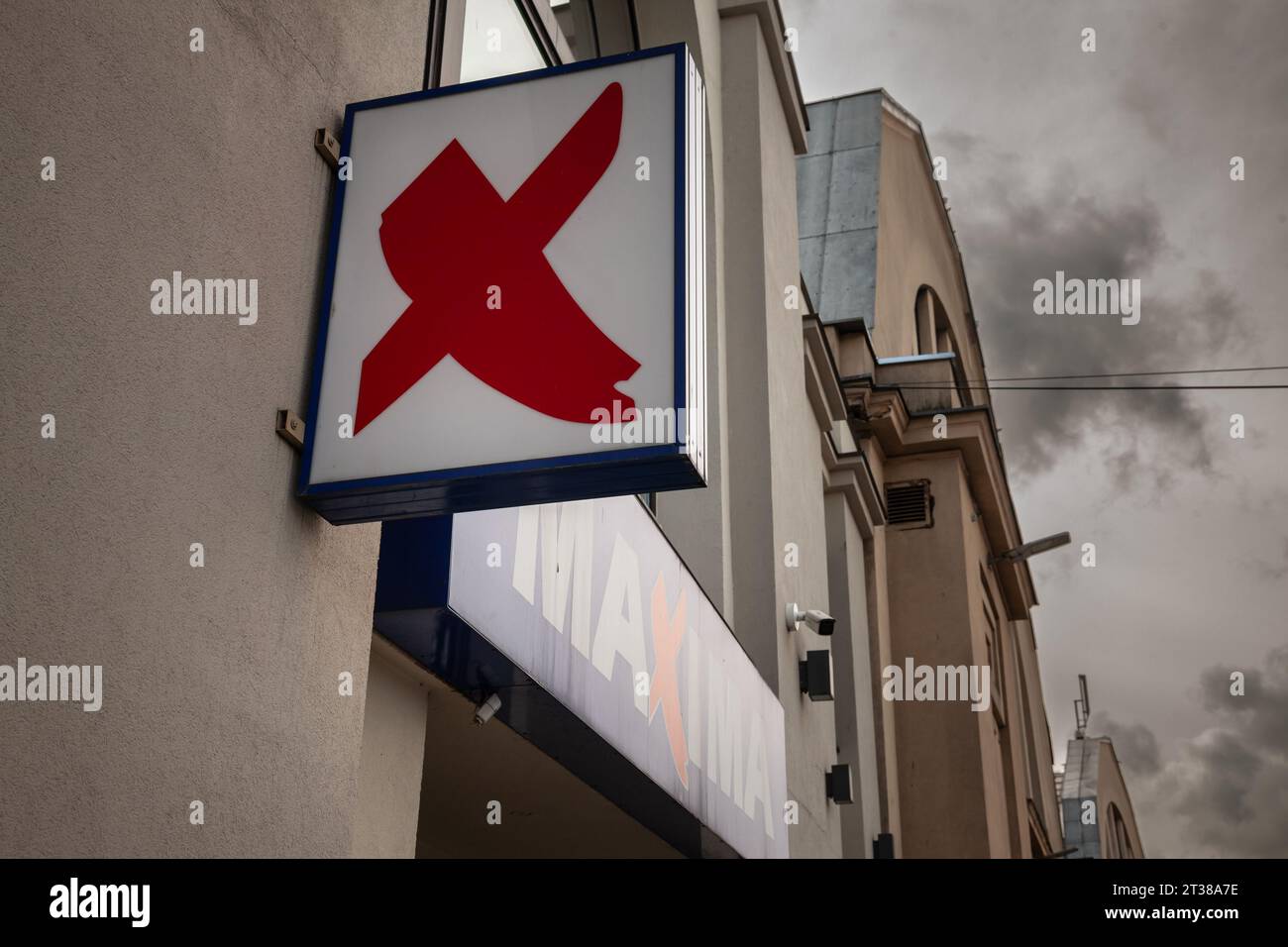 Maxima Riga Plaza Lithuanian supermmarket hi-res stock photography and images - Alamy