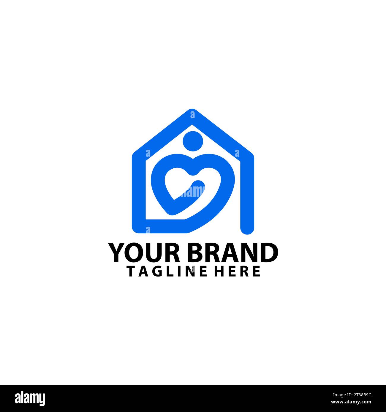 home heart care logo design vector Stock Vector Image & Art - Alamy