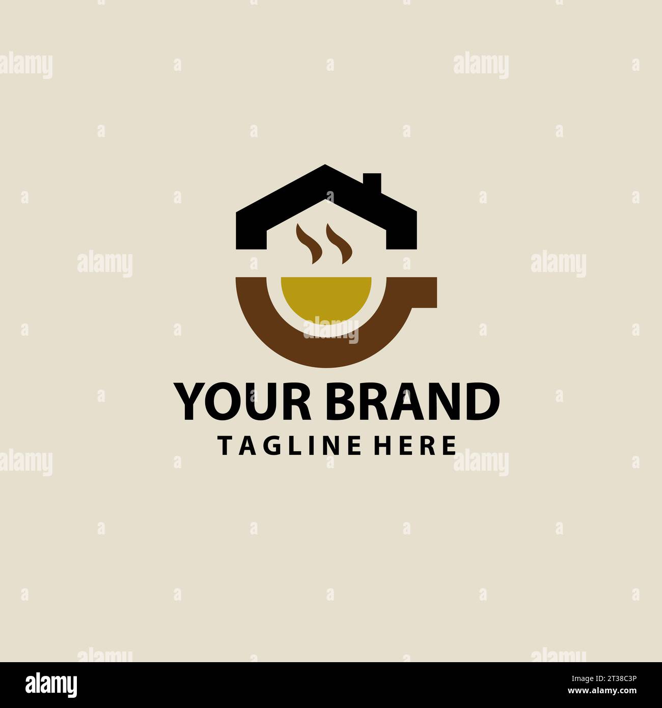Coffee house vintage logo hi-res stock photography and images - Alamy