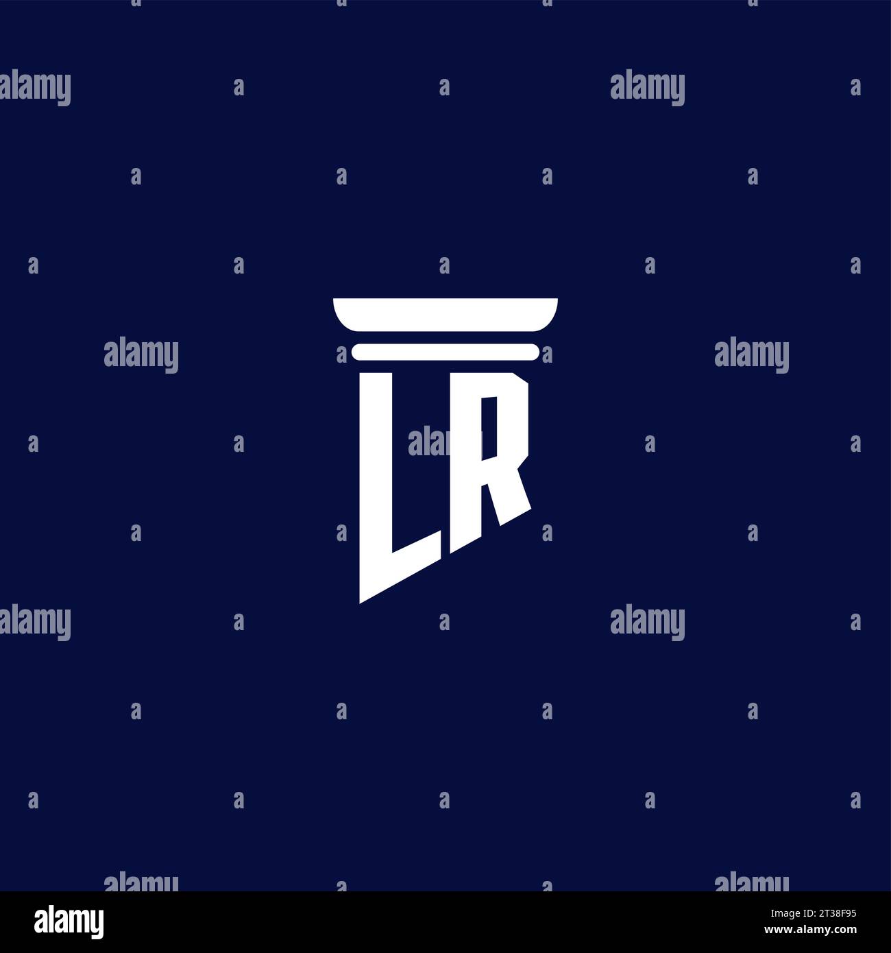 Lr Initials Design LR initial monogram logo design for law firm company Stock Vector Image ...