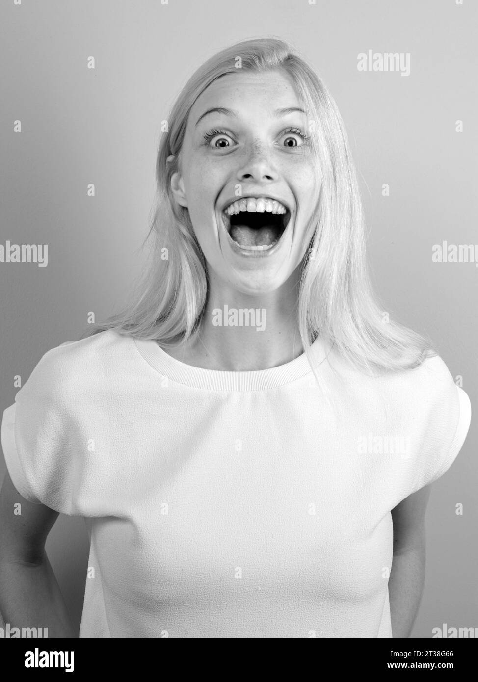 Laughing Woman Portrait Of Happy Smiling Girl Cheerful Young