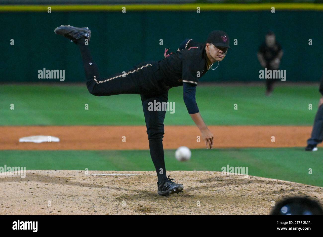 JSerra Lions righthand pitcher Matthew Champion (1) pitches during the CIF Southern Section