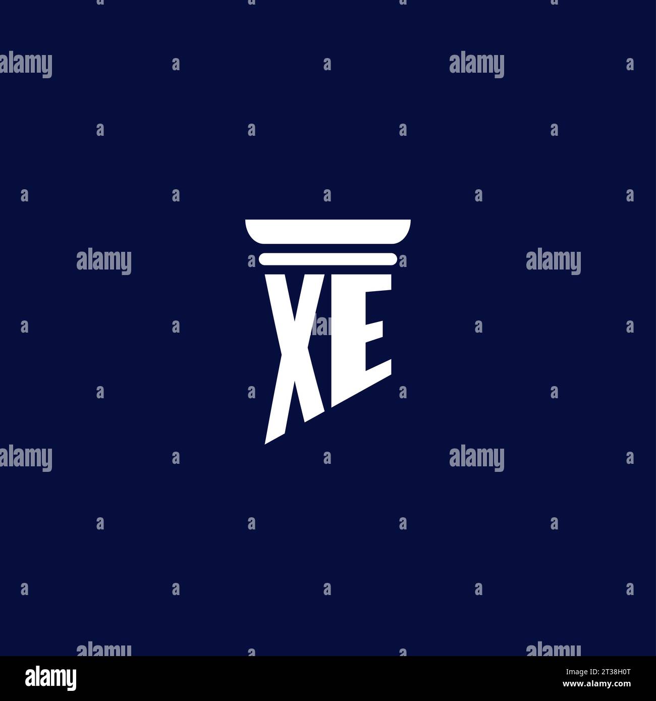 XE initial monogram logo design for law firm company Stock Vector Image ...