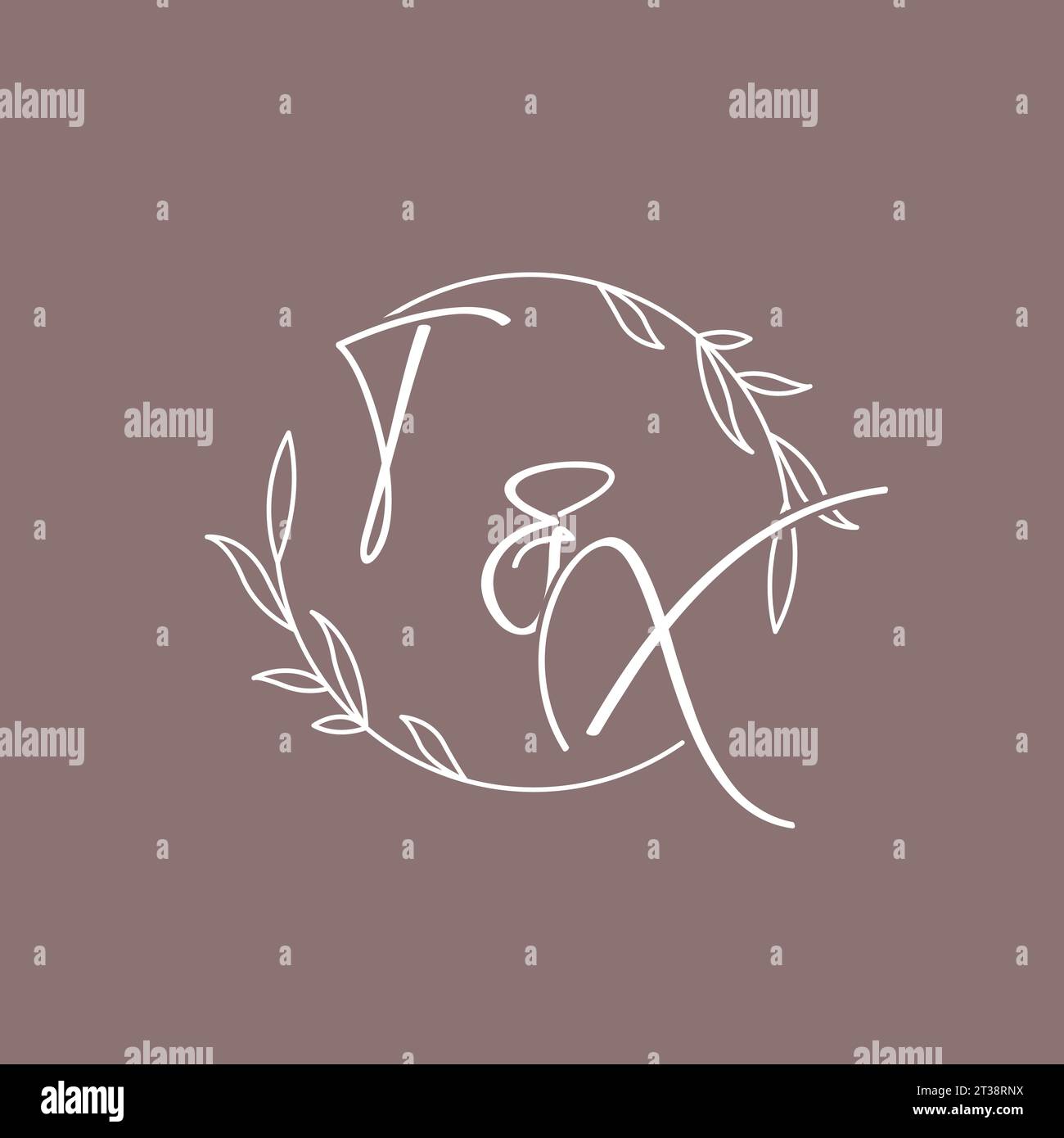 TX wedding initials monogram logo ideas vector graphic Stock Vector