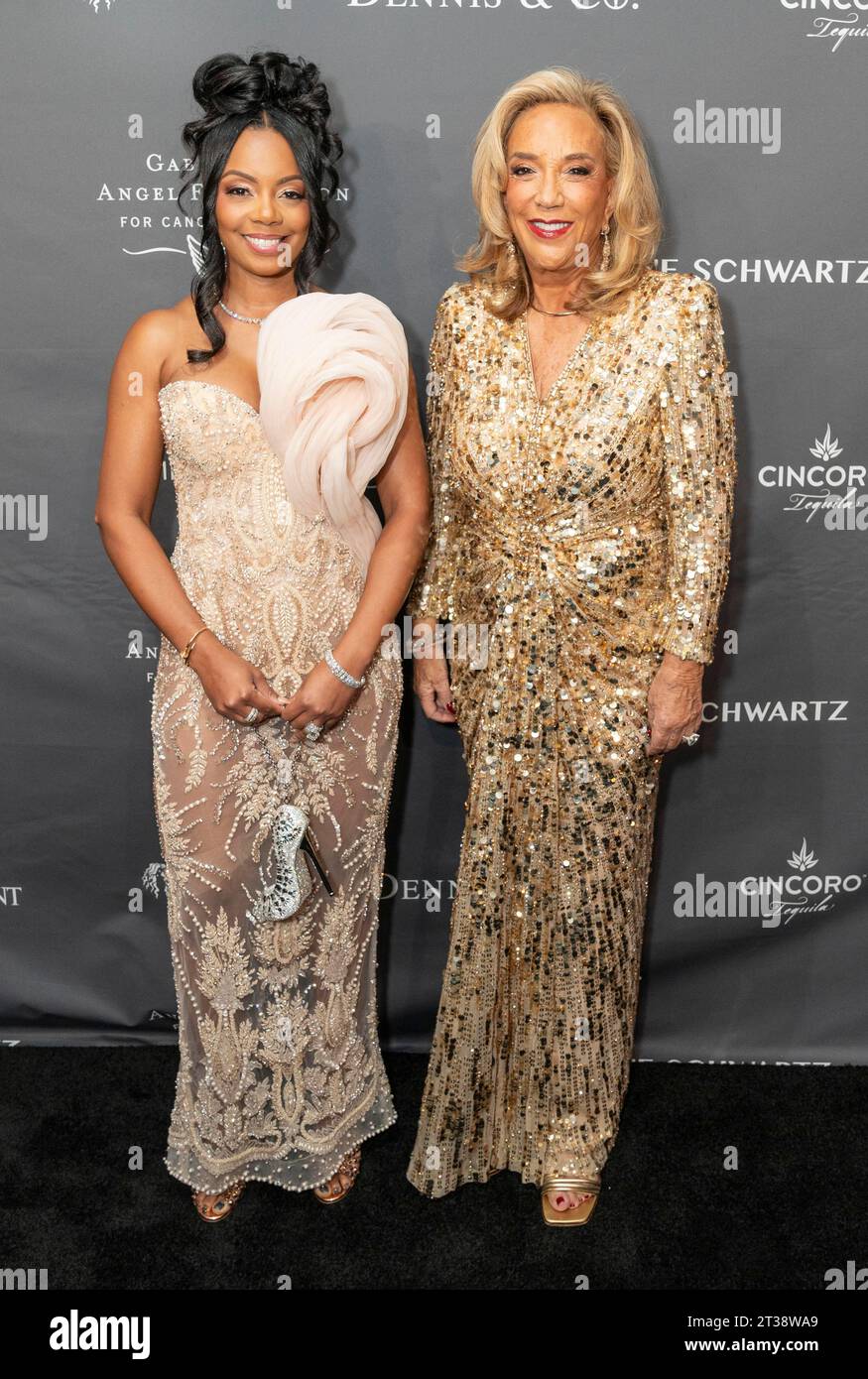 New York, New York, USA. 23rd Oct, 2023. Monique Rodriguez and Denise Rich attend Gabrielle's Angel Foundation Hosts Angel Ball at Cipriani Wall street in New York on October 23, 2023 (Credit Image: © Lev Radin/ZUMA Press Wire) EDITORIAL USAGE ONLY! Not for Commercial USAGE! Stock Photo