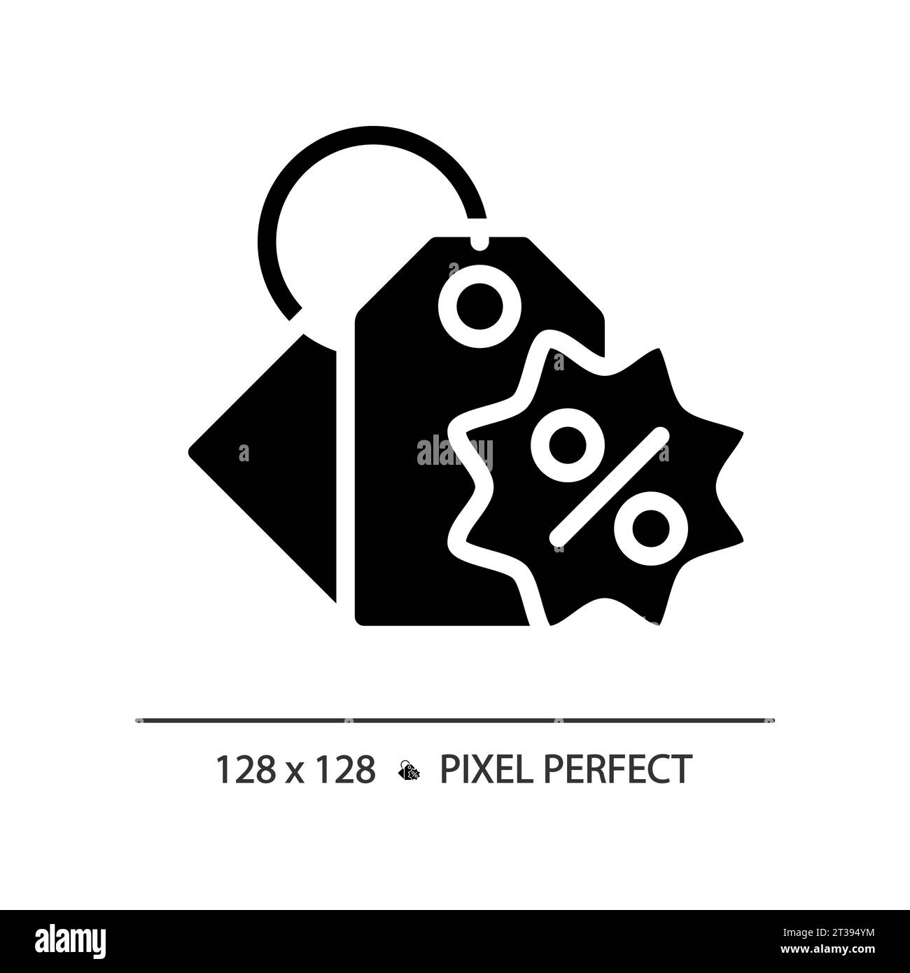 2D simple glyph style price tag icon Stock Vector Image & Art - Alamy