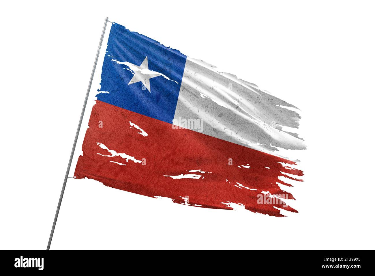 Chile torn flag on transparent background Stock Photo - Alamy