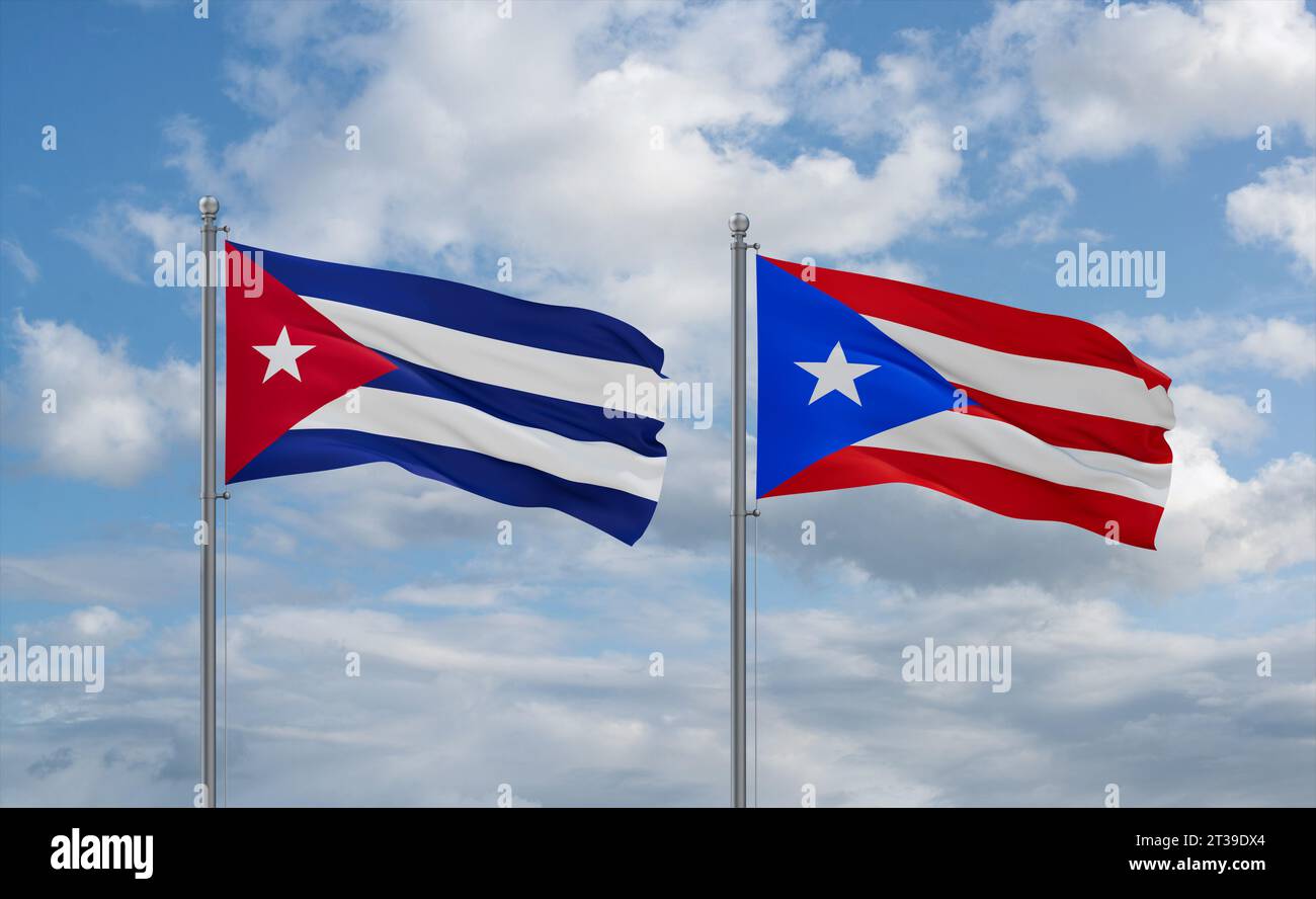 Cuba and puerto rico flag hi-res stock photography and images - Alamy