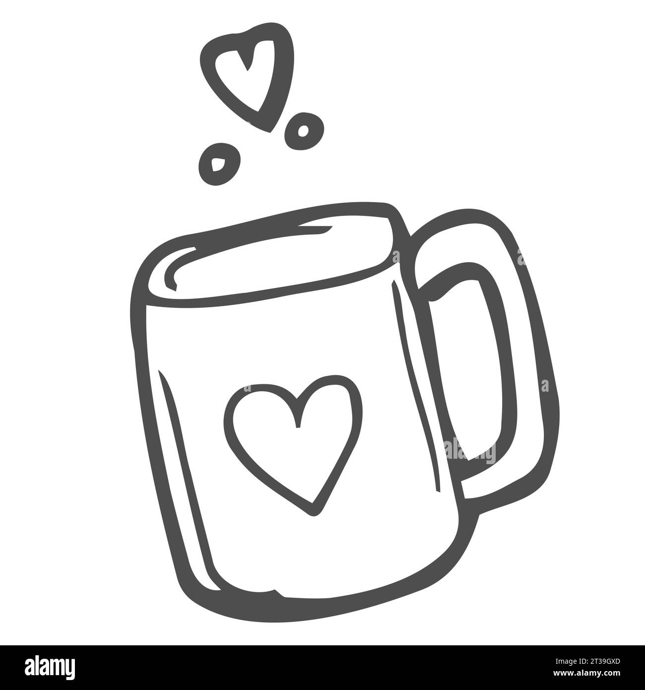 Tea or coffee cup vector doodle hand drawn line Stock Vector Image ...