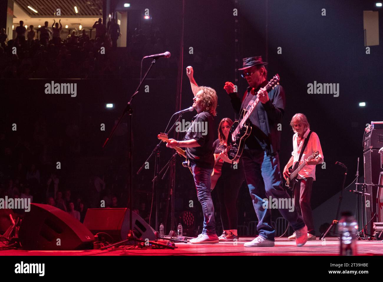 The former vocalist of the band Smokie, Chris Norman (Christopher Ward Norman), held a concert at the BT Arena, in Cluj-Napoca, on June 15 2023 Stock Photo