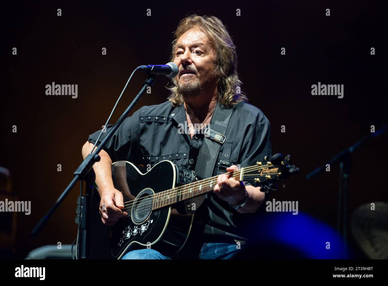 The former vocalist of the band Smokie, Chris Norman (Christopher Ward Norman), held a concert at the BT Arena, in Cluj-Napoca, on June 15 2023 Stock Photo