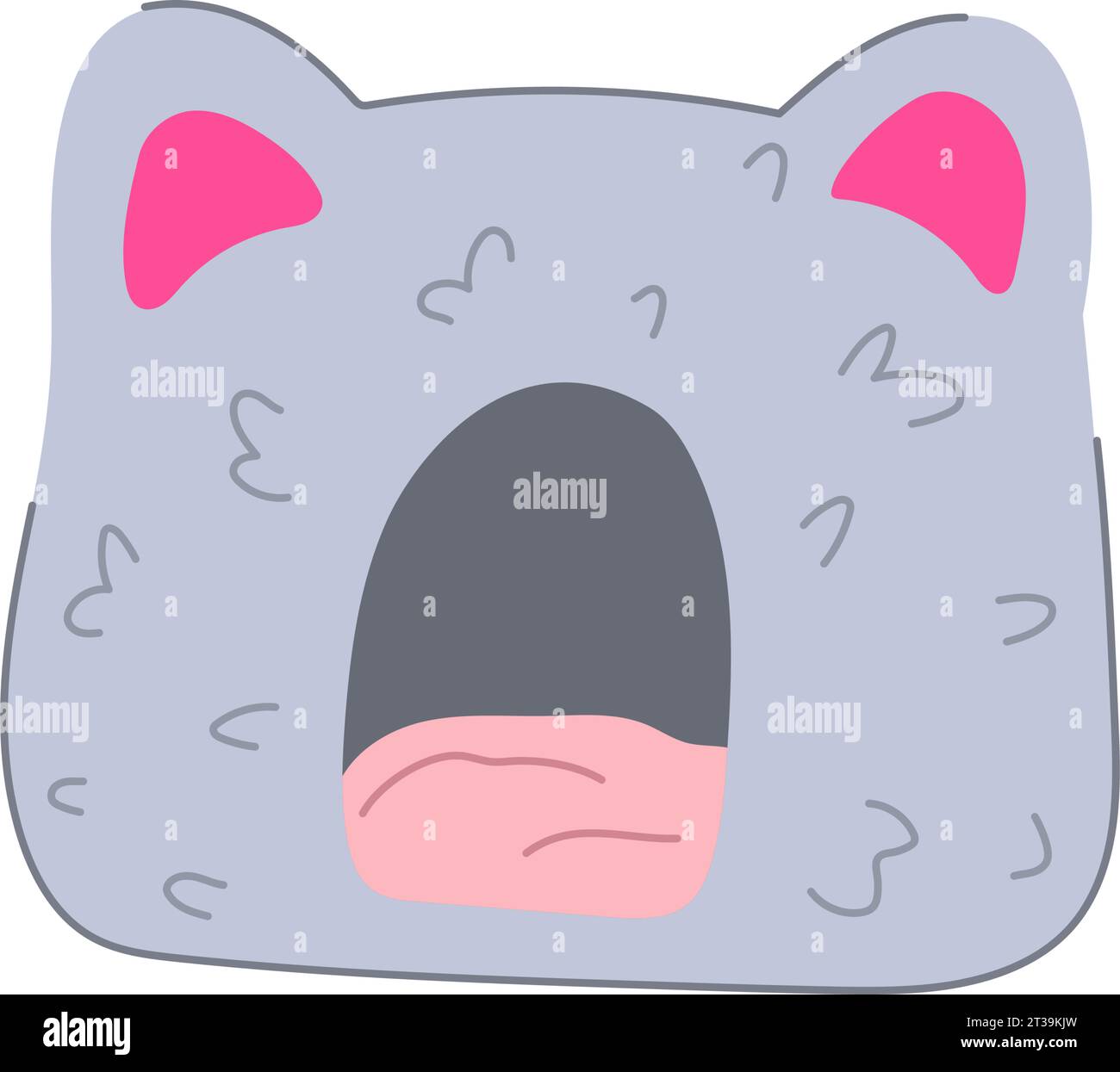 cute cat house tree cartoon vector illustration Stock Vector Image