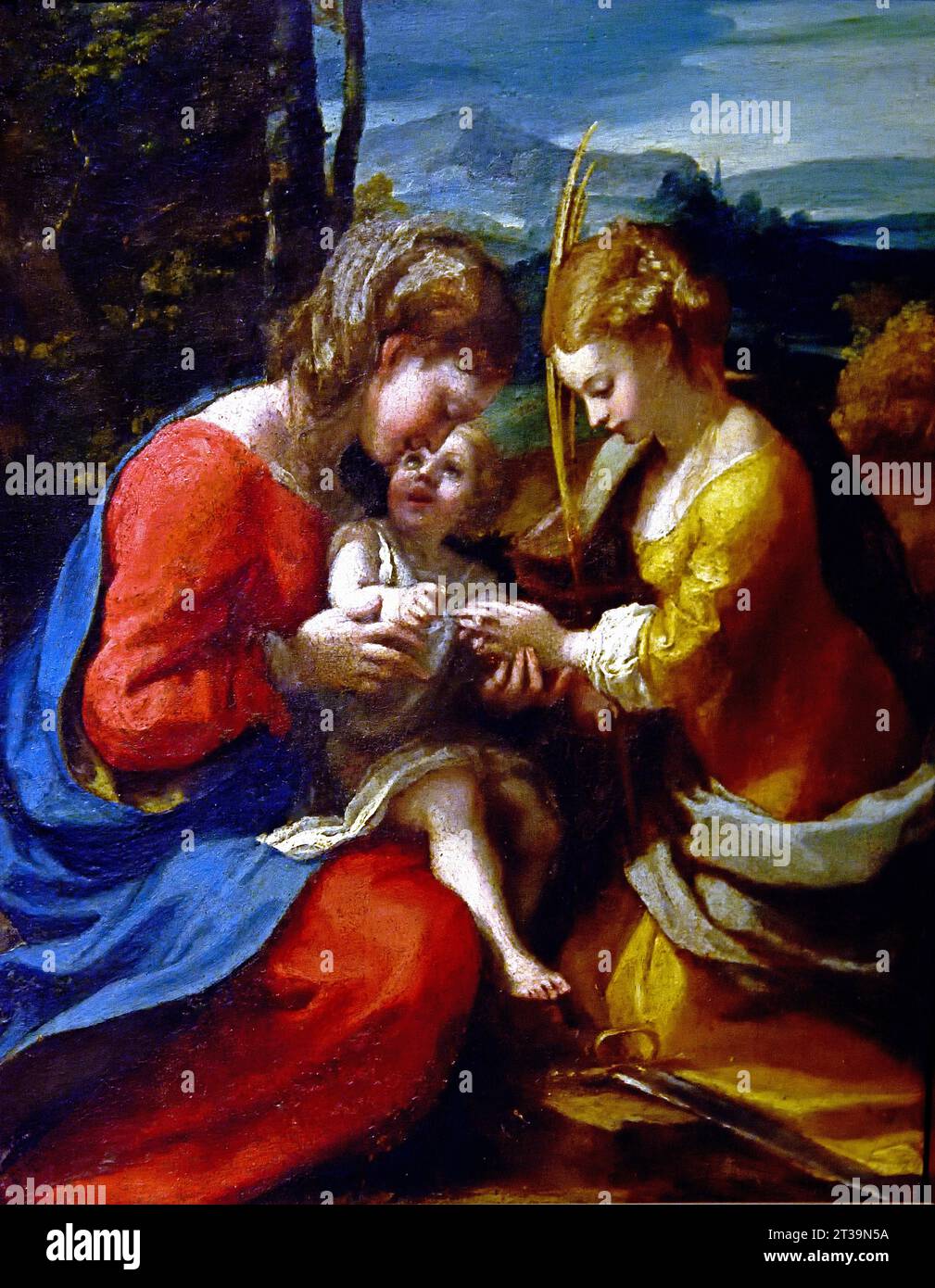 Mystical Marriage of St. Catherine Antonio da Correggio1517-18 Museum ...