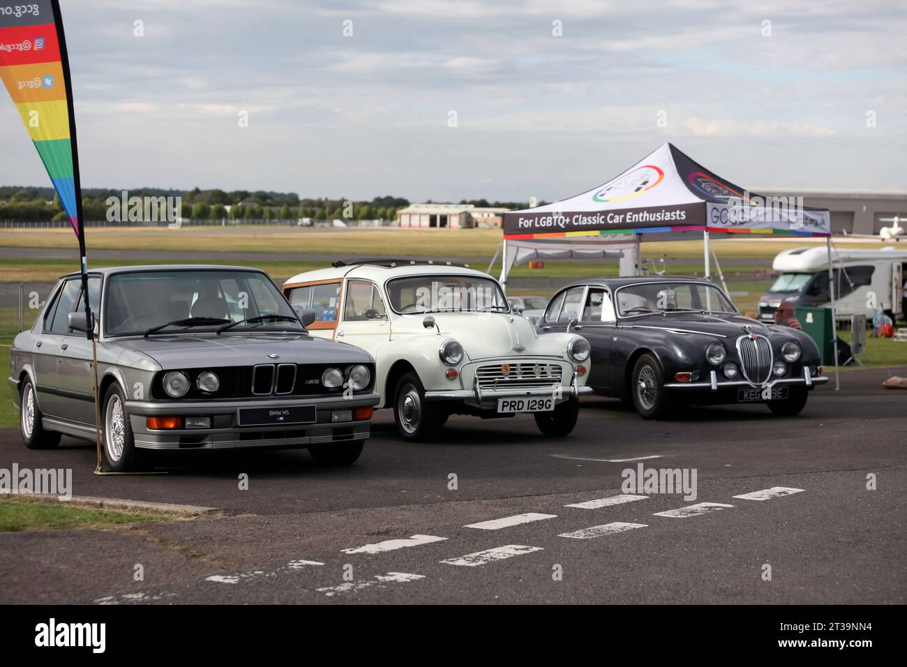 LGBTQ+ Classic Car Enthusiasts Stand at the 2023 British Motor Show, Farnborough Stock Photo Alamy