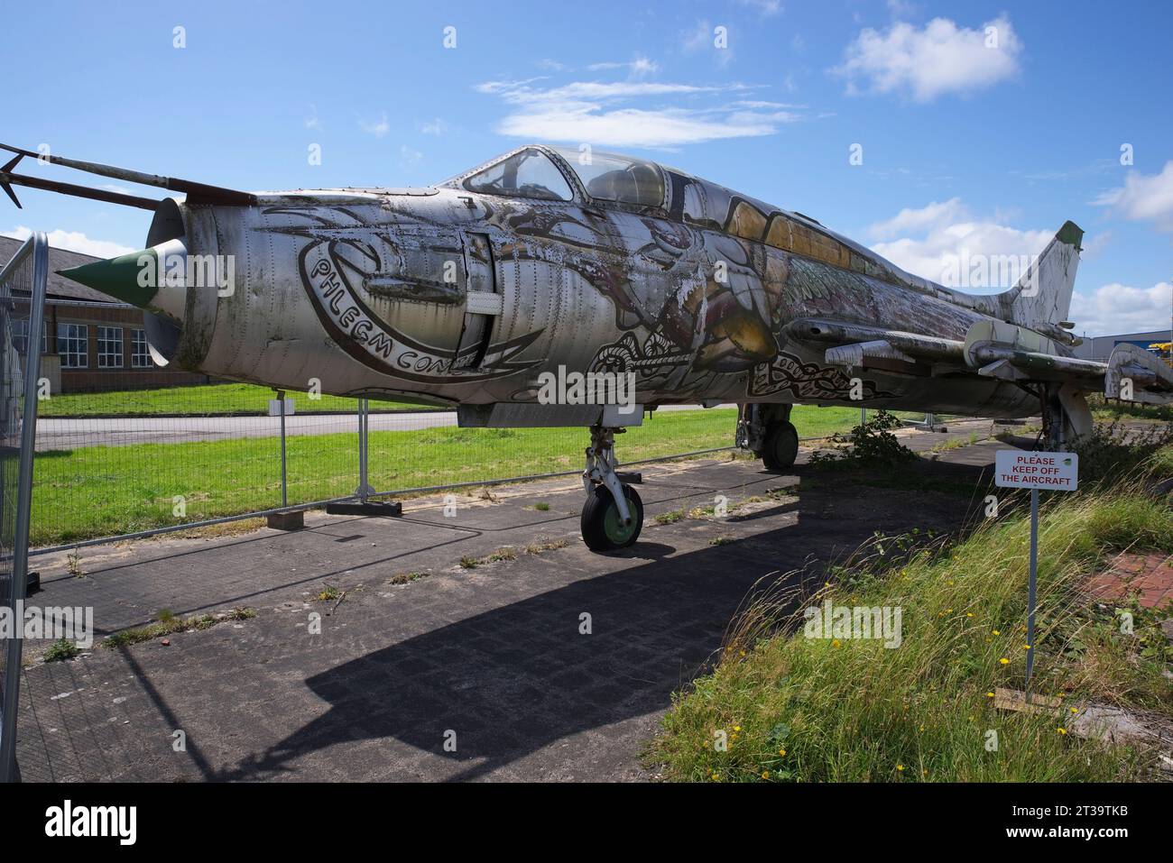 Sukhoi, SU-17-M Fitter C, 23 Red, Hawarden, Chester Airport, Flint, North Wales, Stock Photo