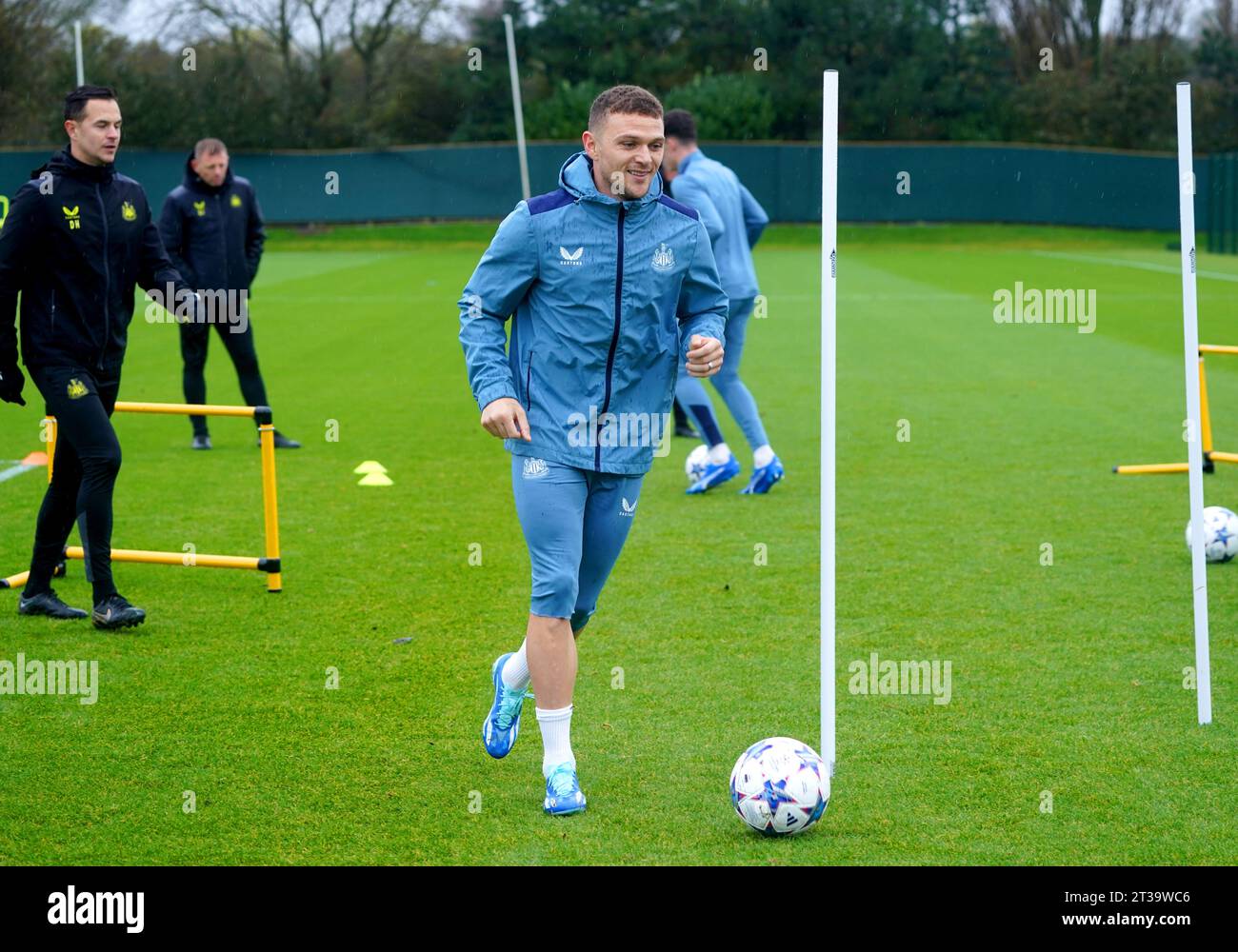 Newcastle United's Kieran Trippier during a training session at the Newcastle United Training Centre, Newcastle. Picture date: Tuesday October 24, 2023. Stock Photo