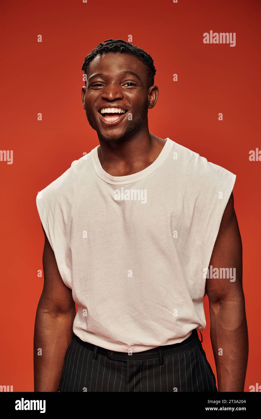 Excited african american male hi-res stock photography and images - Alamy